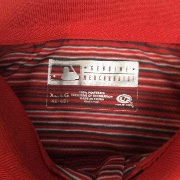 Genuine Merchandise Men's MLB St. Louis Cardinals Perfomance Polo Red Size XL - Picture 3 of 5